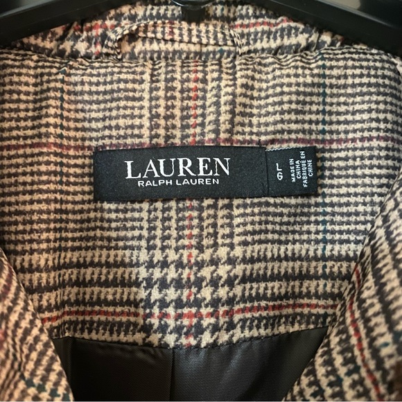 Corduroy-Trim Glen Plaid Quilted Snap Front Jacket - Ralph Lauren - Picture 4 of 14